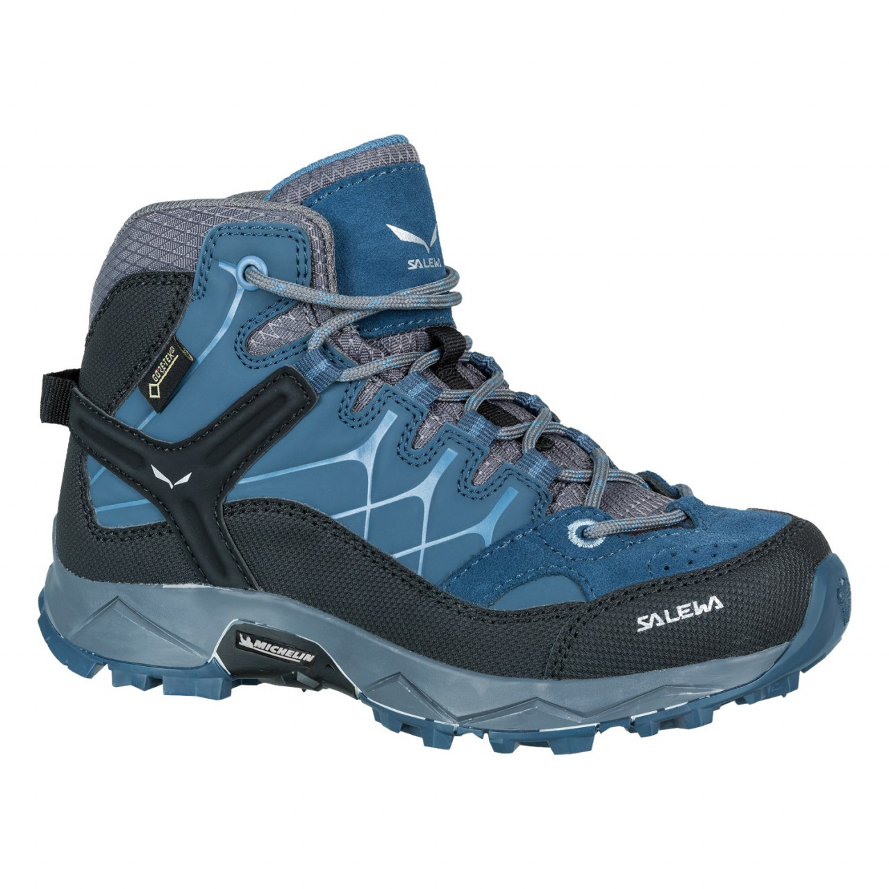 Botas de Montaña Niños Chile - Salewa Alp Trainer Mid GORE-TEX® - Azules/Gris - DQCF-23841